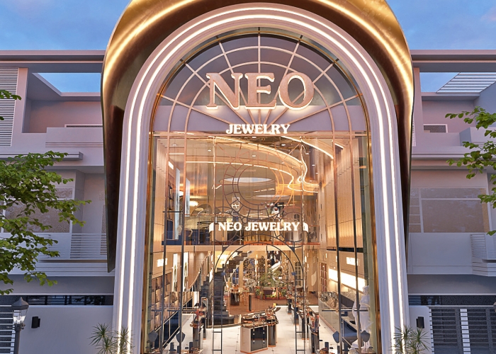 Thiết kế tiệm vàng Neo Jewelry, UK